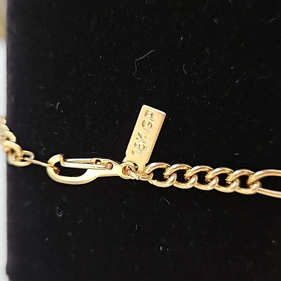 18K GP Goldtone Lovely Link 7" Bracelet - Picture 5 of 5